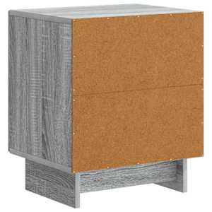 Noční skříňka 2 pcs Šedá sonoma 43 x 34,5 x 50 cm - obrázek 9