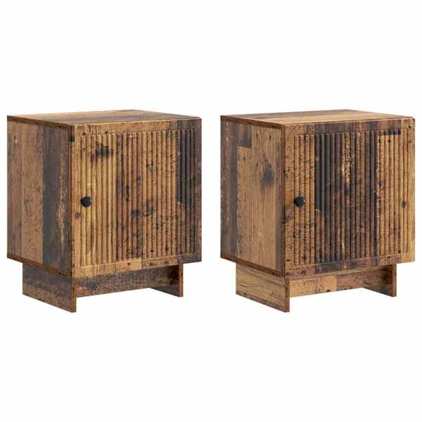 vidaXL &Ouml;&ouml;lambi kapp 2 tk Vana puit 43 x 34,5 x 50 cm Tehispuit