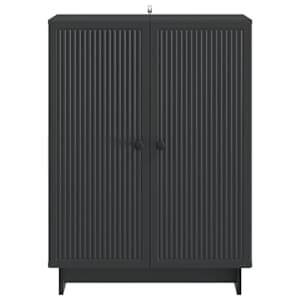 Servírovací skříň Černá 66 x 34,5 x 90 cm Kompozitní dřevo - obrázek 4