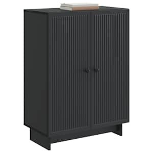 Servírovací skříň Černá 66 x 34,5 x 90 cm Kompozitní dřevo - obrázek 2