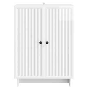 Servírovací skříň Bílá s vysokým leskem 66 x 34,5 x 90 cm - obrázek 4