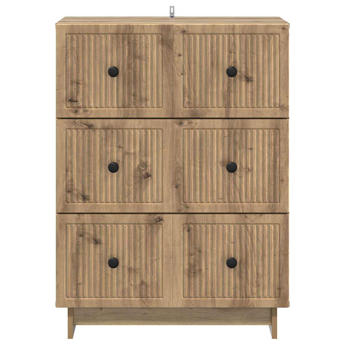 Skuffeskab 66 x 34,5 x 90 cm Konstrueret træ - Billede 6
