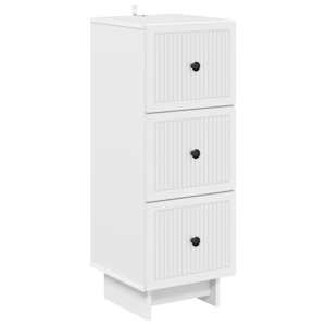 Predalna omara Bela 33 x 34,5 x 90 cm Inženirski les