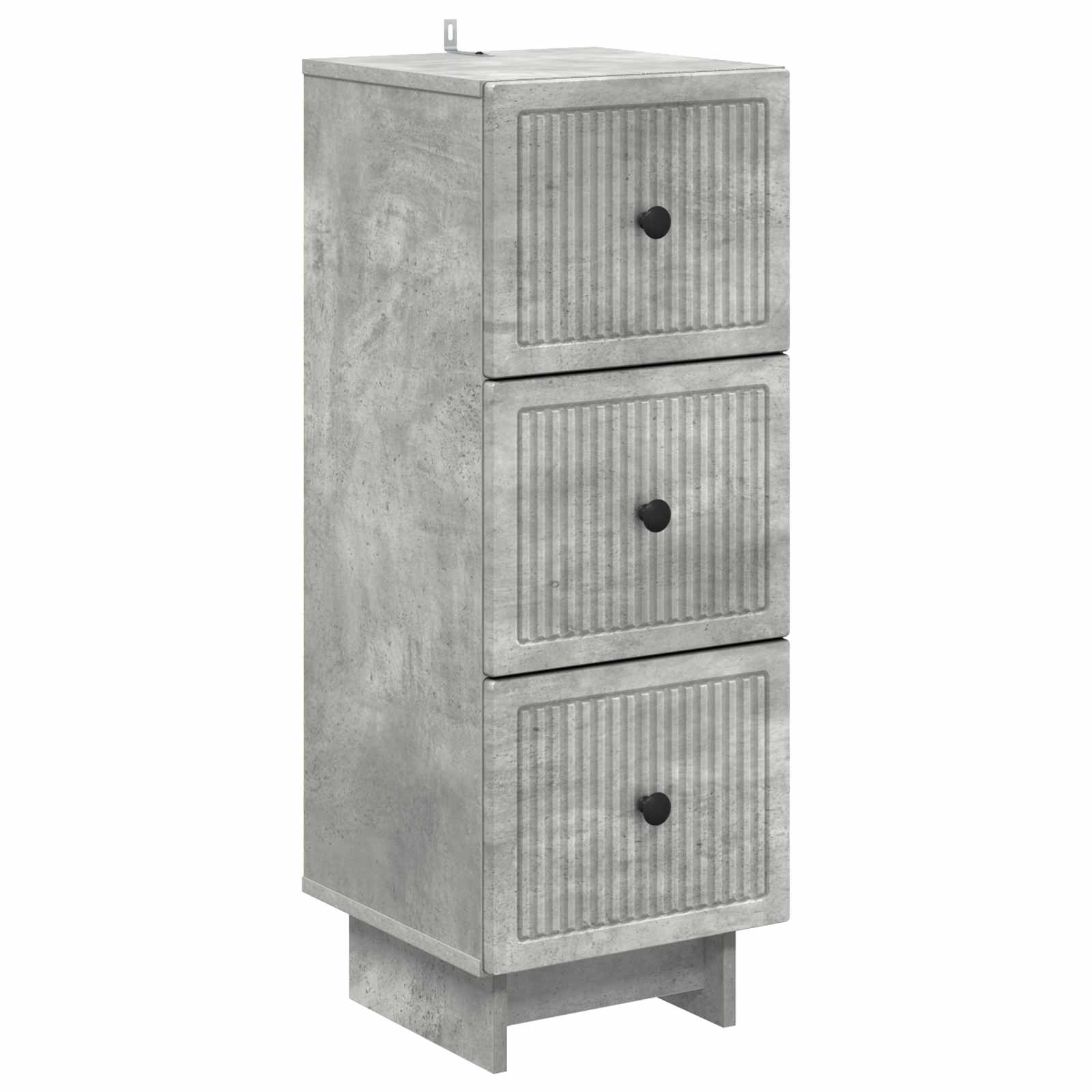 vidaXL Dulap cu sertare Gri Beton 33 x 34,5 x 90 cm Lemn prelucrat