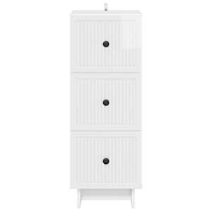 Skříň se zásuvkami Bílá s vysokým leskem 33 x 34,5 x 90 cm - obrázek 6