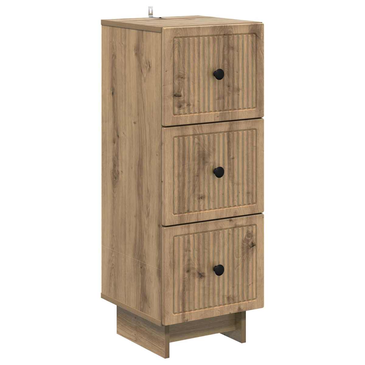 Skuffeskab 33 x 34,5 x 90 cm Konstrueret træ - Billede 2