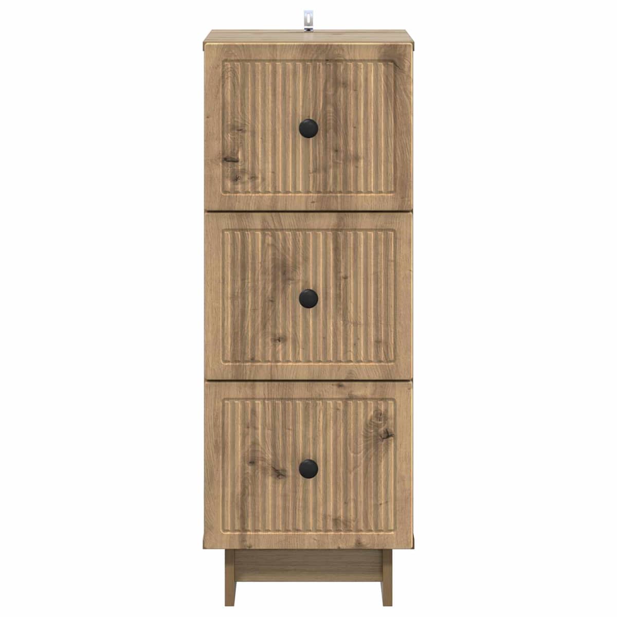 Skuffeskab 33 x 34,5 x 90 cm Konstrueret træ - Billede 6