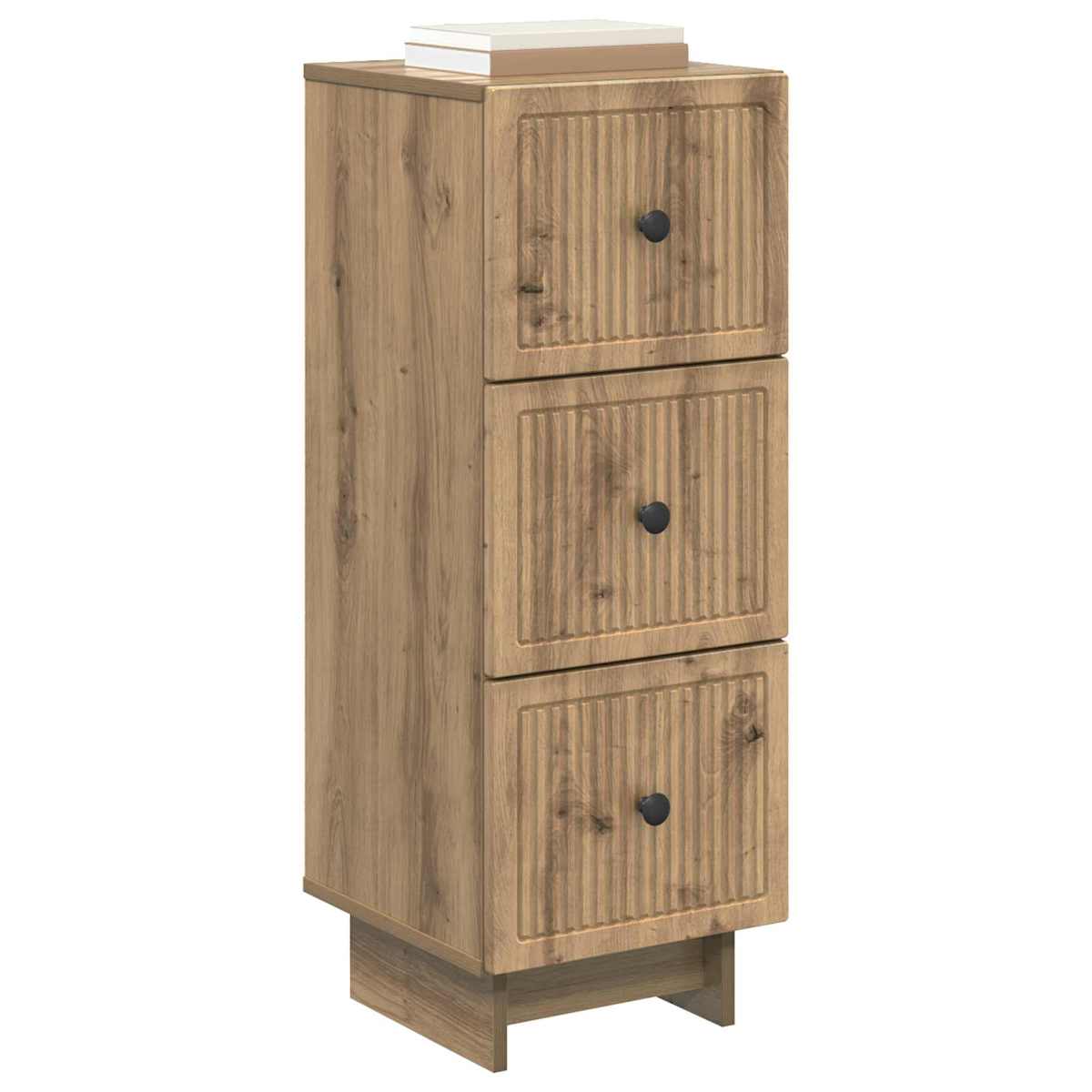 Skuffeskab 33 x 34,5 x 90 cm Konstrueret træ - Billede 3