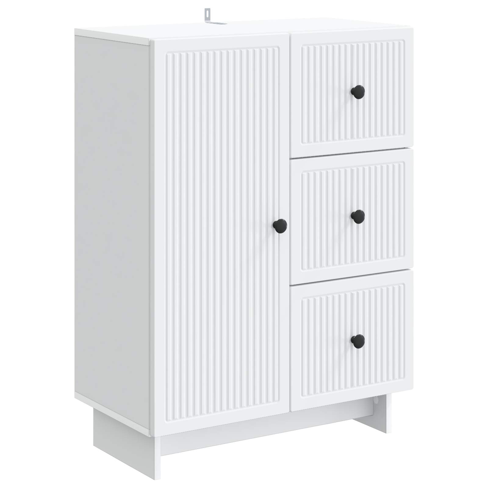 vidaXL Bufet cu sertar Alb 66 x 34,5 x 90 cm Lemn prelucrat