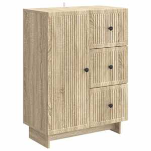 Strani šal Sonoma hrast 66 x 34,5 x 90 cm Inženirski les