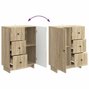 Servírovací skříň Dub sonoma 66 x 34,5 x 90 cm Kompozitní dřevo - obrázek 10