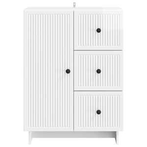 Servírovací skříň Bílá s vysokým leskem 66 x 34,5 x 90 cm - obrázek 6