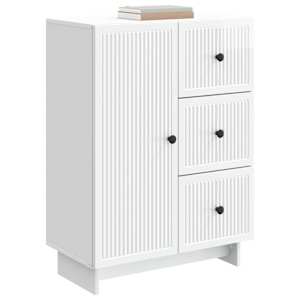 Servírovací skříň Bílá s vysokým leskem 66 x 34,5 x 90 cm - obrázek 3