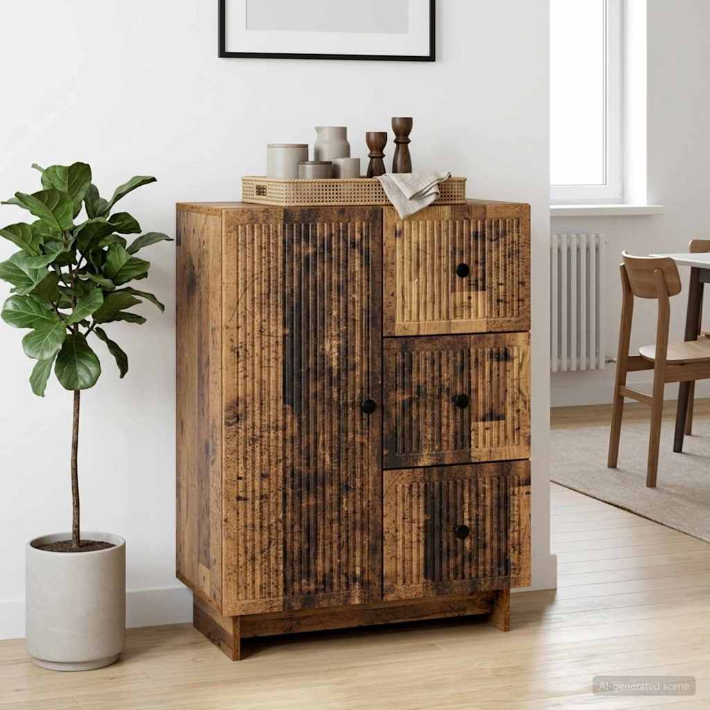 vidaXL Bufet cu sertar Lemn vechi 66 x 34,5 x 90 cm Lemn prelucrat