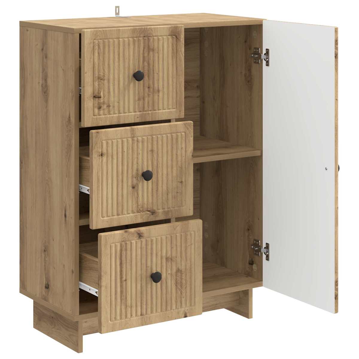 Sideboard 66 x 34,5 x 90 cm Konstrueret træ - Billede 5