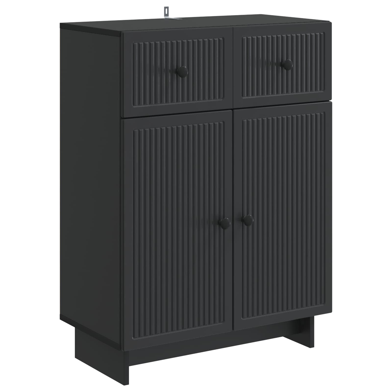 vidaXL Bufet cu sertar Negru 66 x 34,5 x 90 cm Lemn prelucrat