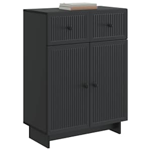 Servírovací skříň Černá 66 x 34,5 x 90 cm Kompozitní dřevo - obrázek 3