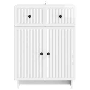 Servírovací skříň Bílá s vysokým leskem 66 x 34,5 x 90 cm - obrázek 4