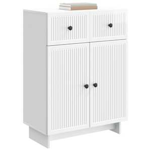 Servírovací skříň Bílá s vysokým leskem 66 x 34,5 x 90 cm - obrázek 2