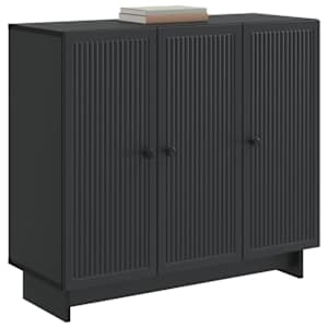 Servírovací skříň Černá 89 x 34,5 x 80 cm Kompozitní dřevo - obrázek 3