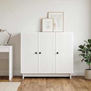Servírovací skříň Bílá s vysokým leskem 89 x 34,5 x 80 cm - obrázek 1