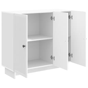 Servírovací skříň Bílá s vysokým leskem 89 x 34,5 x 80 cm - obrázek 5