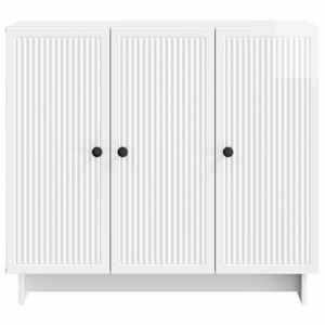 Servírovací skříň Bílá s vysokým leskem 89 x 34,5 x 80 cm - obrázek 6