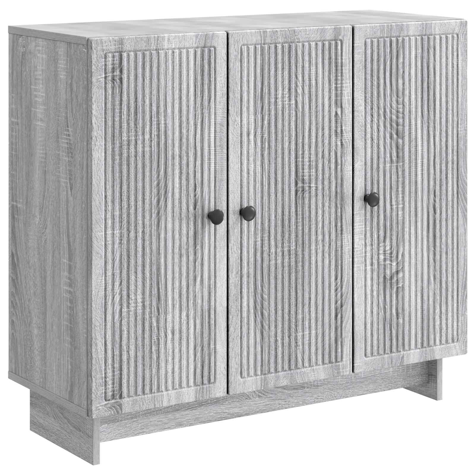 vidaXL Bufet Sonoma gri 89 x 34,5 x 80 cm Lemn prelucrat