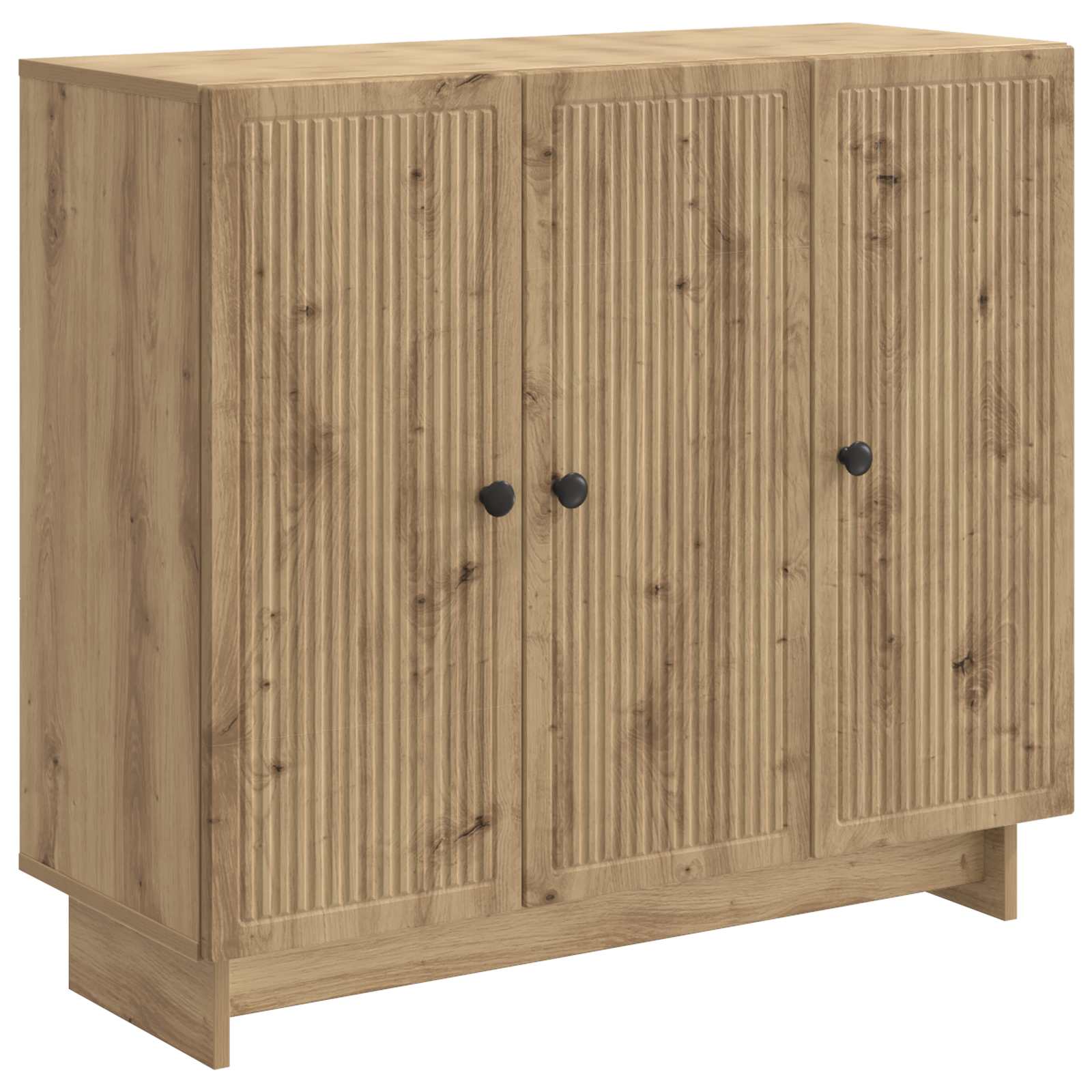 vidaXL Sideboard Artisan-Eiche 89 x 34,5 x 80 cm Holzwerkstoff