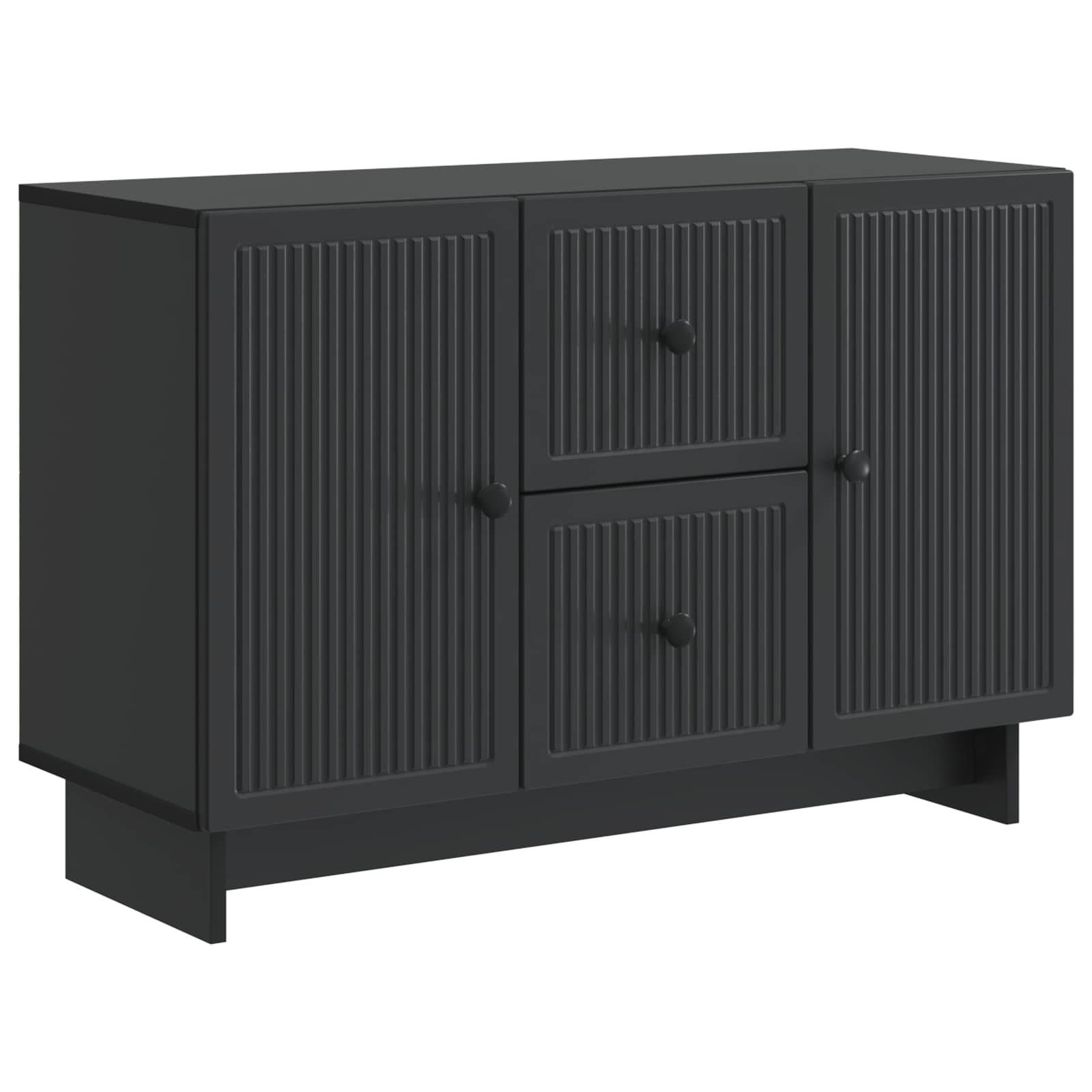 vidaXL Bufet cu sertar Negru 89 x 34,5 x 60 cm Lemn prelucrat