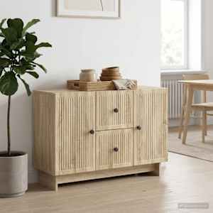 Servírovací skříň Dub sonoma 89 x 34,5 x 60 cm Kompozitní dřevo - obrázek 4