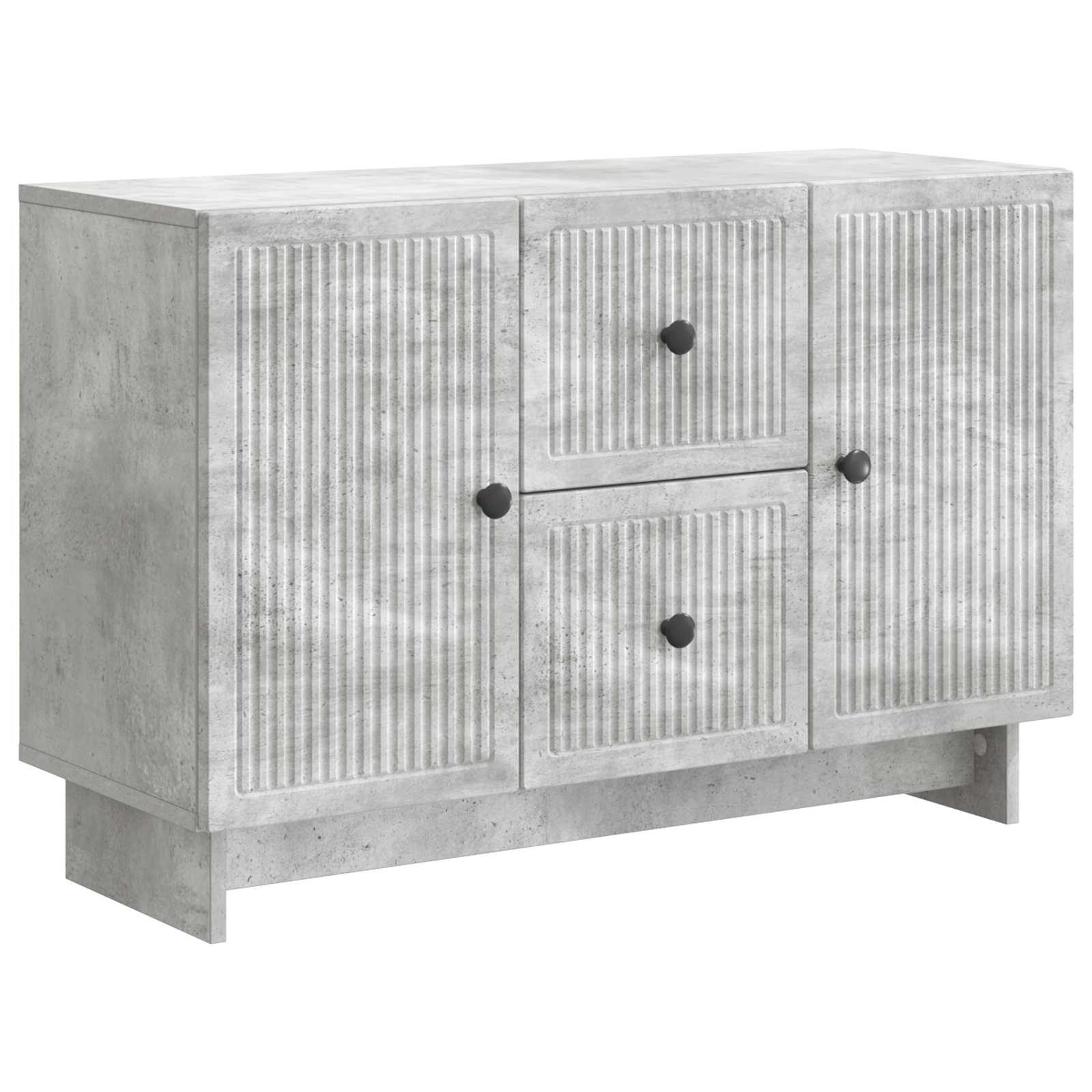 vidaXL Bufet cu sertar Gri Beton 89 x 34,5 x 60 cm Lemn prelucrat