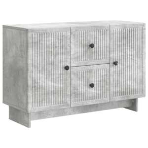 Strani šal Betonsko siva 89 x 34,5 x 60 cm Inženirski les