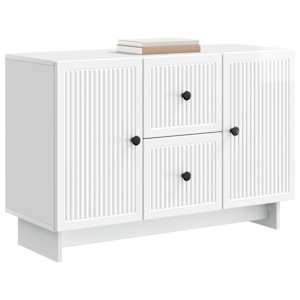 Servírovací skříň Bílá s vysokým leskem 89 x 34,5 x 60 cm - obrázek 3