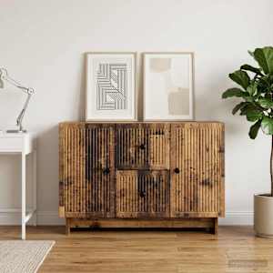 Servírovací skříň se zásuvkou Staré dřevo 89 x 34,5 x 60 cm - obrázek 4