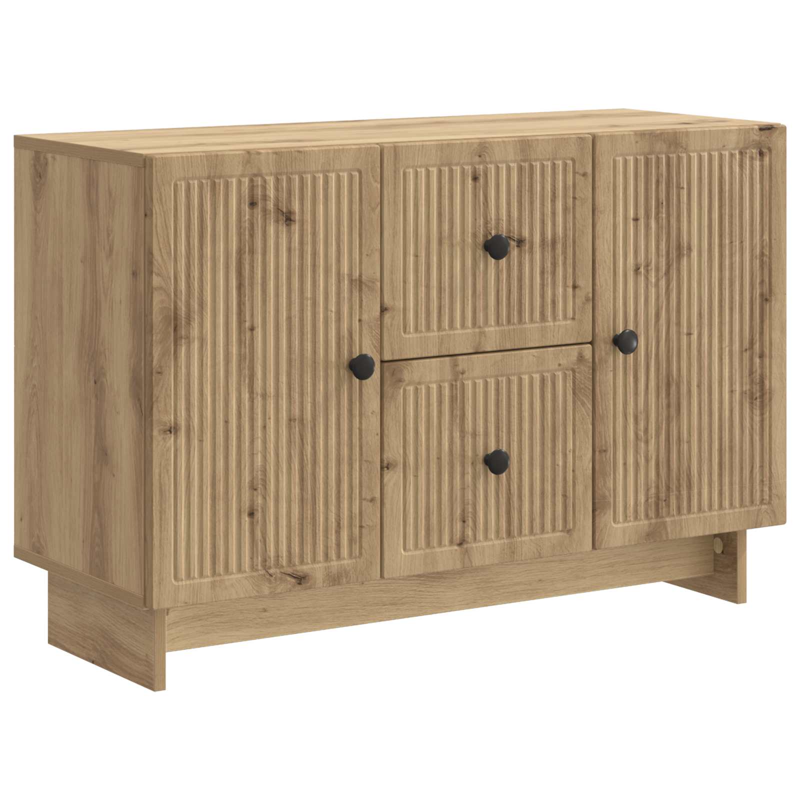 vidaXL Sideboard Artisan-Eiche 89 x 34,5 x 60 cm Holzwerkstoff