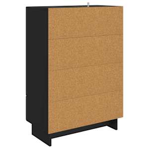 Servírovací skříň Černý 66 x 34,5 x 95 cm Dřevěný materiál - obrázek 8