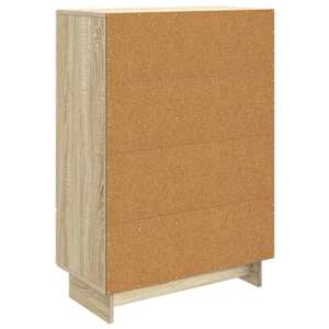 Servírovací skříň Sonoma dub 66 x 34,5 x 95 cm Dřevěný materiál - obrázek 9