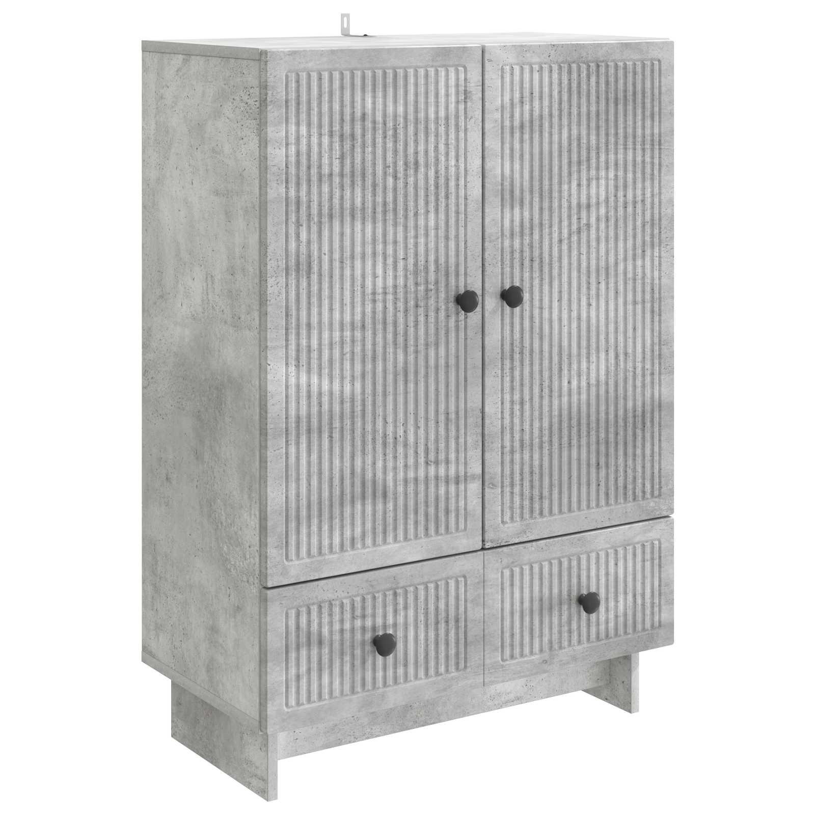 vidaXL Bufet Gri Beton 66 x 34,5 x 95 cm Lemn prelucrat
