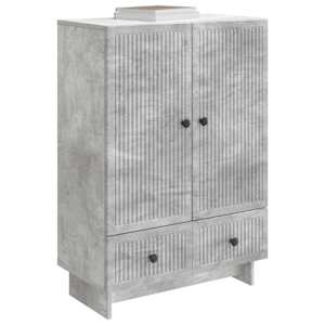 Servírovací skříň Betonově Šedá 66 x 34,5 x 95 cm - obrázek 2