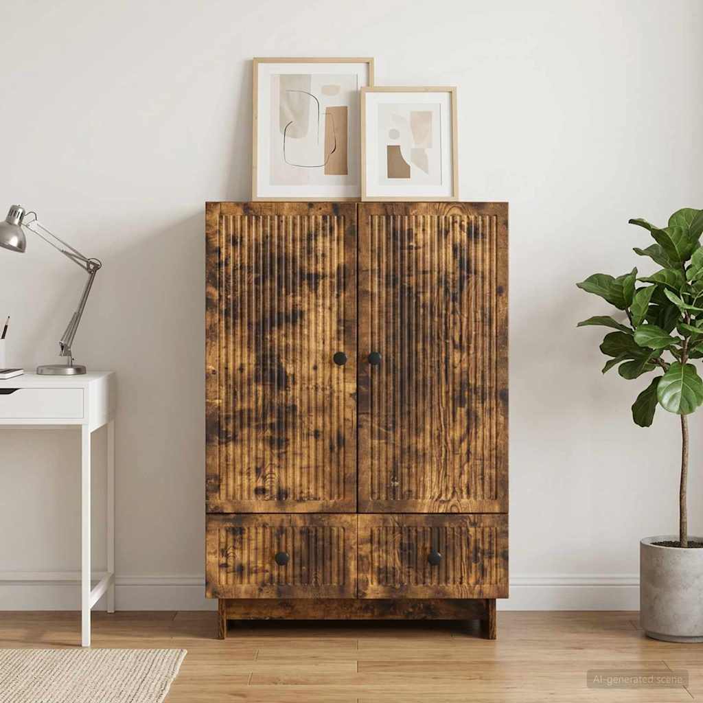 vidaXL Sivupöytä Savustettu Tammi 66 x 34,5 x 95 cm Käsitelty puu