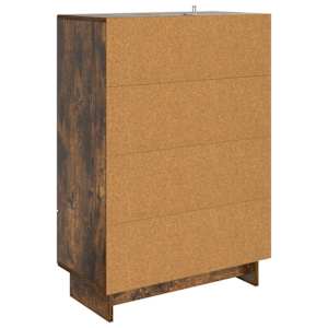 Servírovací skříň Uzený Dub 66 x 34,5 x 95 cm Dřevěný materiál - obrázek 6