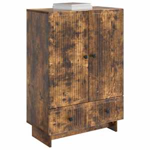 Servírovací skříň Uzený Dub 66 x 34,5 x 95 cm Dřevěný materiál - obrázek 2