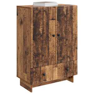 Servírovací skříň Staré dřevo 66 x 34,5 x 95 cm - obrázek 2