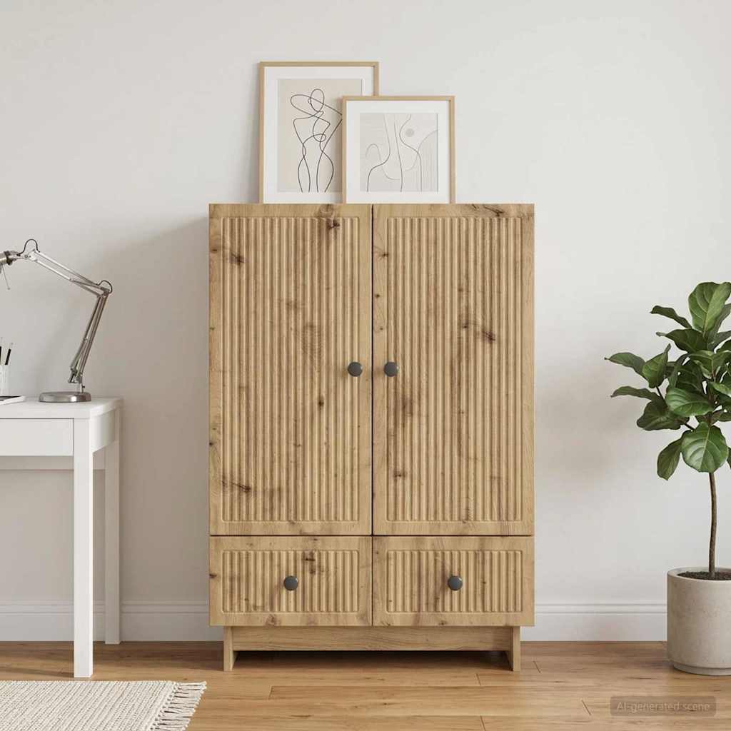 Strani šal Obrtni Hrast 66 x 34,5 x 95 cm Konstruirano leseno - slika 4