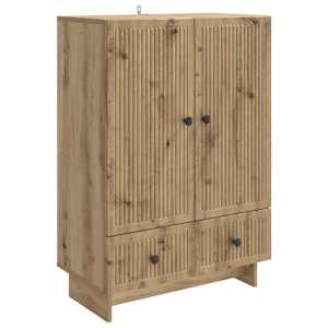 Servírovací skříň Řemeslný Dub 66 x 34,5 x 95 cm - obrázek 2