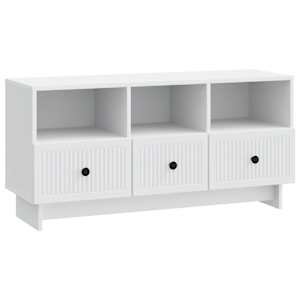 TV omarica s predalom Bela 102 x 34,5 x 50 cm Inženirski les
