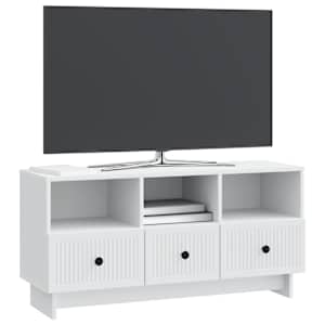 Televizní skříň Bílá 102 x 34,5 x 50 cm Kompozitní dřevo - obrázek 3