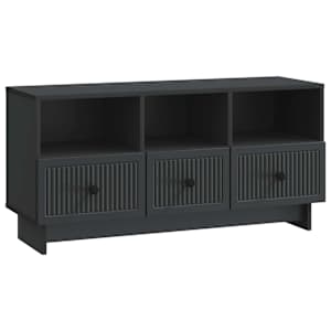TV omarica s predalom Črna 102 x 34,5 x 50 cm Inženirski les