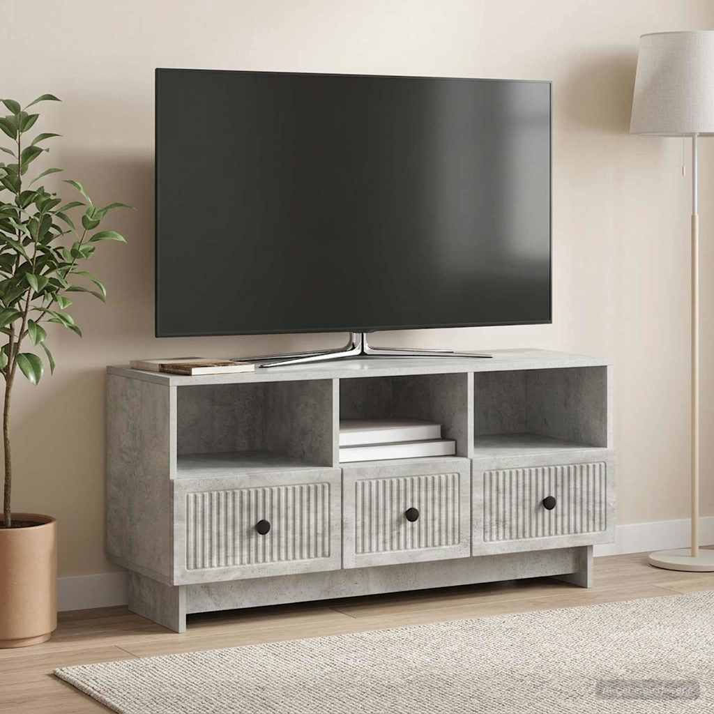 vidaXL Cabinet TV Gri Beton 102 x 34,5 x 50 cm Lemn prelucrat